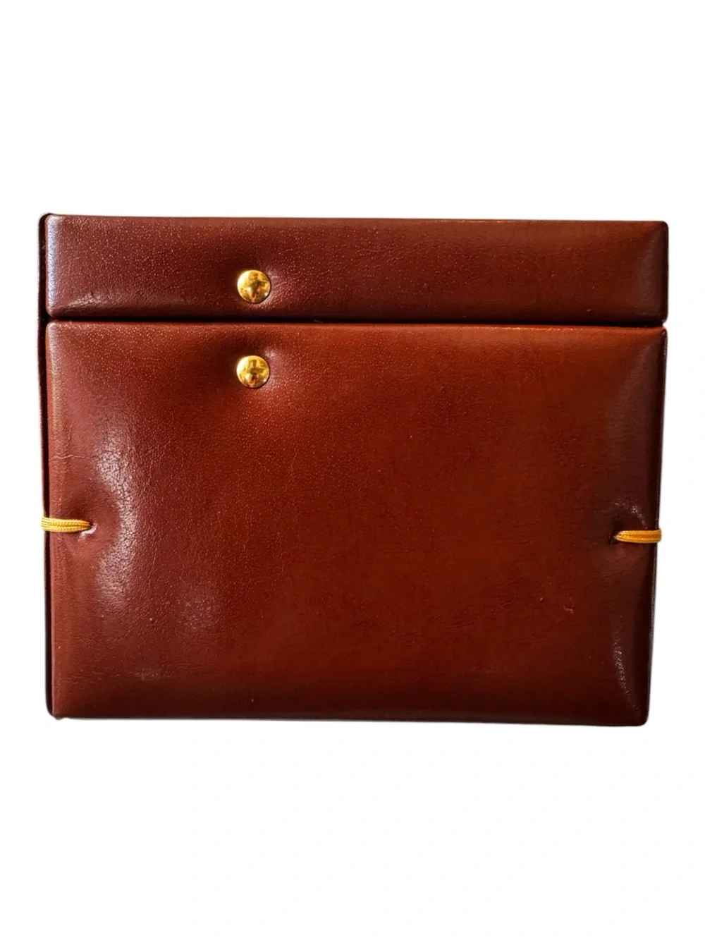 WOLF Designs Leather Travel Jewelry Box & Photo Frame Case